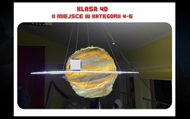 na zdjęciu widać planetę wykonaną przez klasę 4