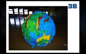 na zdjęciu widać planetę ziemie wykonana przez klasę 3