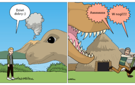 Dzień dinozaura w komiksie