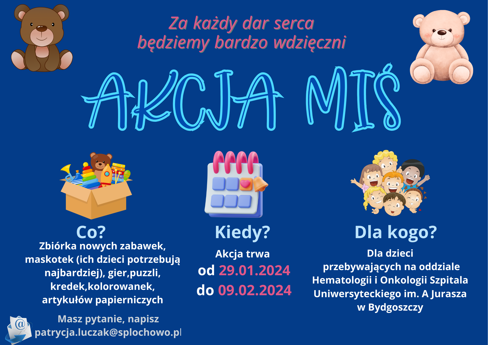 Zbi&oacute;rka dla dzieci z&nbsp;onkologii
