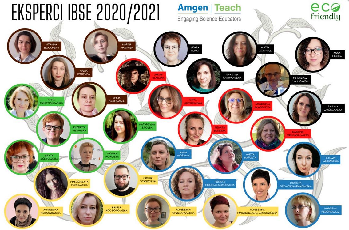 Zdjęcia nauczycieli chemii, którzy zostali ekspertami metody IBSE w Polsce