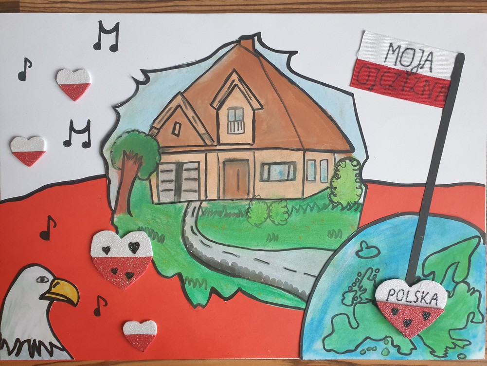 Praca plastyczna w związku z akcją 