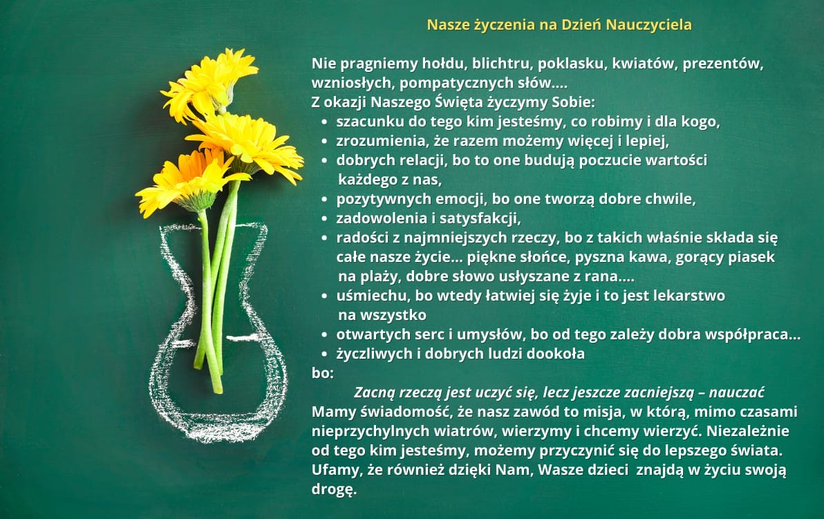 Życzenia dla nas od nas...