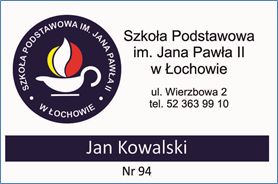 Zdjęcie przedstawia wzór karty dostępu do szkoły Zdjęcie przedstawia wzór karty dostępu do szkoły