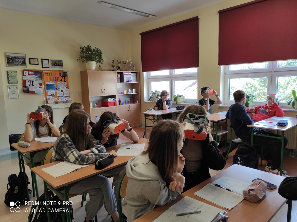 Laboratoria przyszłości Gogle VR na matematyce