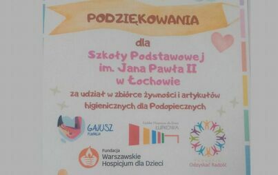 Zdjęcie do Podziękowanie 