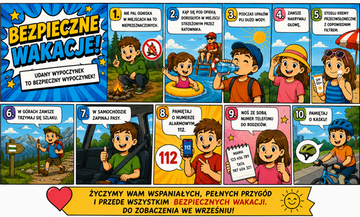 Zdjęcie do Bezpieczne wakacje - najlepsze wakacje!